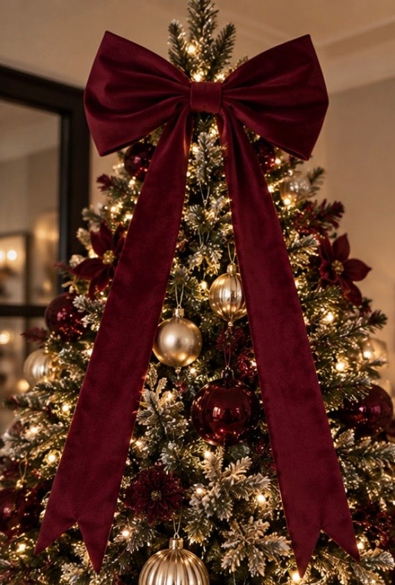 Luxury Burgundy Tree Bow